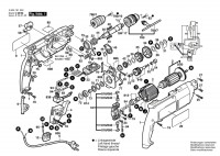 Bosch 0 603 161 363 Psb 680-2 Rpe Percussion Drill 230 V / Eu Spare Parts